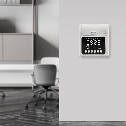 Starter Time Clock Bundle, Electronic Calculating Time Clock Employees in/Out Time Tracker Employee Punch Clock System with 50 Time Cards for Small Business