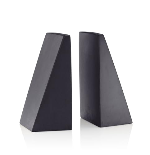 Concrete Bookends Set 2 Great for Study, Office, Bedroom and Library use