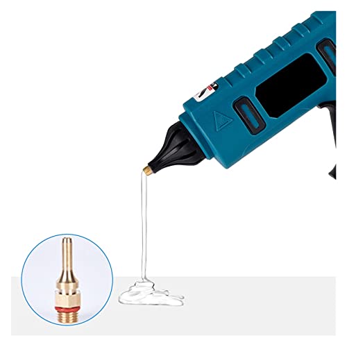 LIBODD Hot Glue Gun Cordless Electric Hot Melt Glue Gun Rechargeable Anti-Scald Copper Nozzle DIY Repair Toolwith Glue Sticks for Battery for DIY Arts, Crafts and Quick Repairs(3)