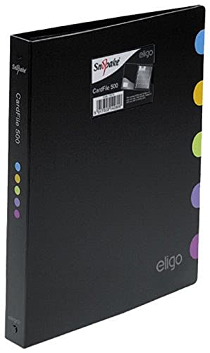 Snopake 15078 Eligo Business Card File A4 Sheet 500 Card Capacity