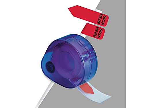 Redi-Tag 91012 Arrow Message Page Flag Refills"Sign Here" 6 Rolls of 120 Flags/Box