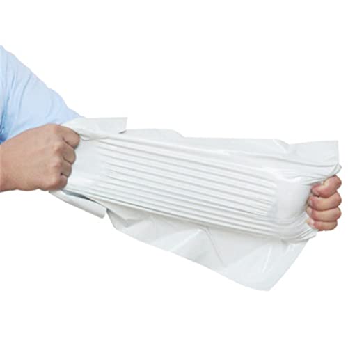 EVANEM 50pcs White Courier Bag, for Express Envelope Storage Bags Mailing Bags Self Adhesive Seal PE Plastic Pouch Packaging (Size : 50x60cm 50pcs)