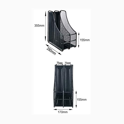 AFPSDLFJDLS File Folder Racks and Magazine Holder, Section Newspaper Holder Magazine File Storage for Office Home Decoration