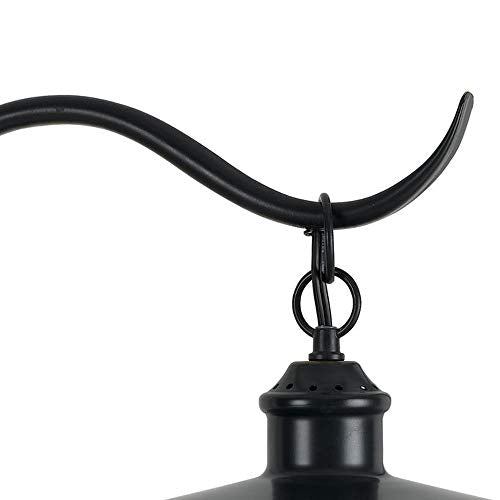 Benjara 25" Metal Downbridge Design Desk Lamp with Caged Shade- Dark Bronze