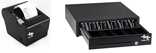 EOM-POS Cash Drawer + Thermal Receipt Printer -for Windows Systems Only