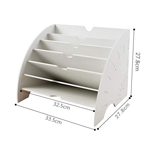 GFHSKRPL Document Tray Desktop Multifunction Storage Box Pen Pencil File Holder Office Desk Organizer Supplies