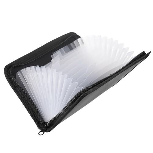 Filing Envelopes Multi- Organizer Plastic Clear Inner Page Durable and Stylish File Folder Organizer for Receipt Organization Plastic Folders(Clear)