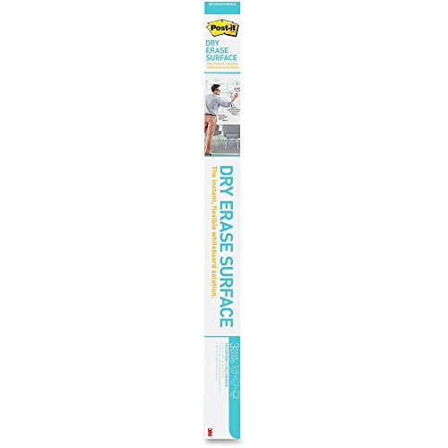 3M-Commercial Tape Div. DEF8X4 Dry Erase Surface with Adhesive Backing - White