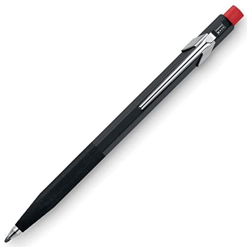 Caran d'Ache Fix Pencil with Grip, 2.0mm Lead Holder, Mechanical Pencil, Red, Hexagonal, 13.7cm x 0.9cm x 0.9cm, 11g, In Stock, Save $7.01
