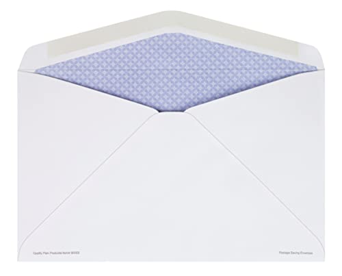 Quality Park Security Envelopes, 1 Window, Postage Saver Letter Rate Fee w/Flat Mailer Capacity, 6 x 9 1/2 Inches, 28 lb White, 500/Box (QUA90063)