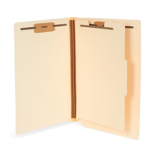 Blue Summit Supplies 50 Classification Folders 1 Divider, Letter, Manila