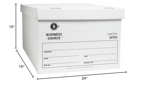 Business Source Lift-off Lid Light Duty Storage Box