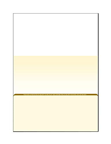 Zapco High-Security Check Paper, Organic w Complex Background Pattern, 8-1/2" x 11", Microperfed with 1-Up Check, 12 Security Features - PACK OF 250 SHEETS