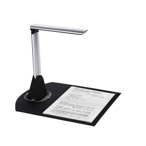 BK34 Document Camera Scanner 5 MP HD Camera A4 Capture Size LED Book Scanner for Classroom Teachers Support 7 Language