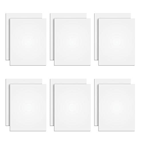 TOPS The Legal Pad Plus Writing Pads, Glue-Top, 8-1/2" x 11", Blank, 50 Sheets, 12 Pack (71520) , White