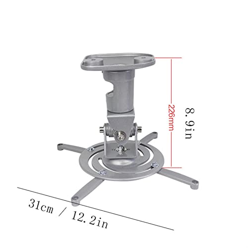 Projector Mount Bracket Projector Rack Home Wall-Mounted Heavy-Duty Projector Stand Living Room Office Conference Room Universal Projector Shelf Projector Stand (Color : Silver)