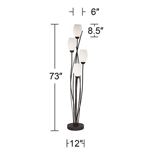Jareth 73" Tall Tulip 4-Light Floor Lamp with Smart Socket