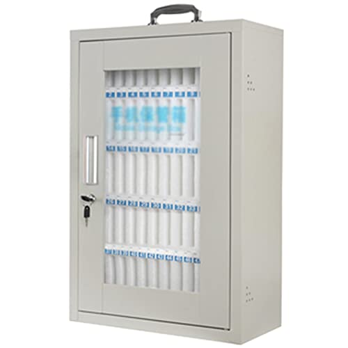 SDdPulse Transparent Lockable Cell Phone Safe Deposit Box - 48 Slots Portable Storage Locker for Phones Hand-Carried for Events & Gatherings,60slots