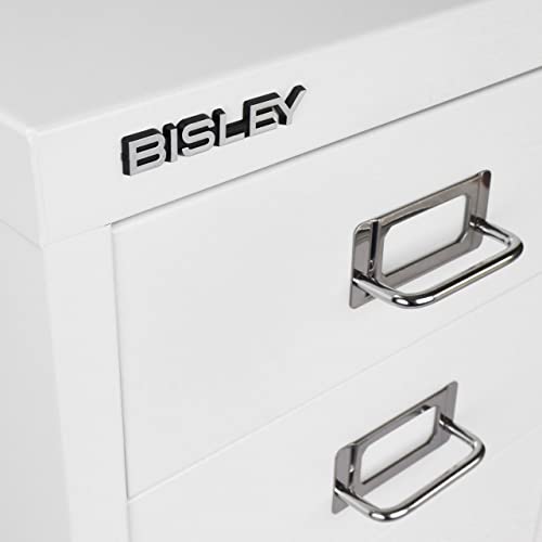 Bisley 3-Drawer Steel MultiDrawer Cabinet - Traffic White