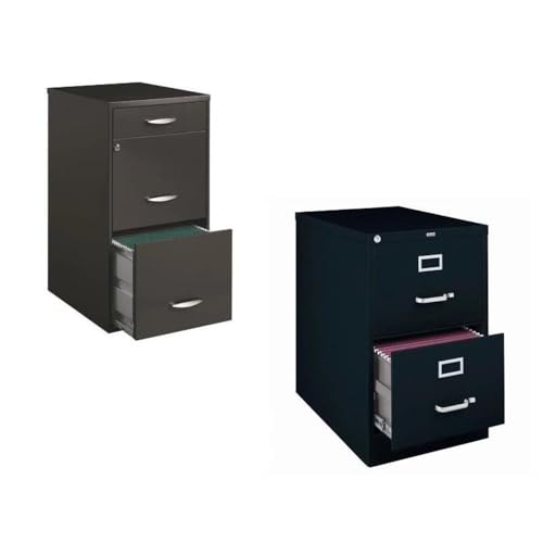 Home Square (Value Pack) 2 Drawer File Cabinet and 3 Drawer File Cabinet