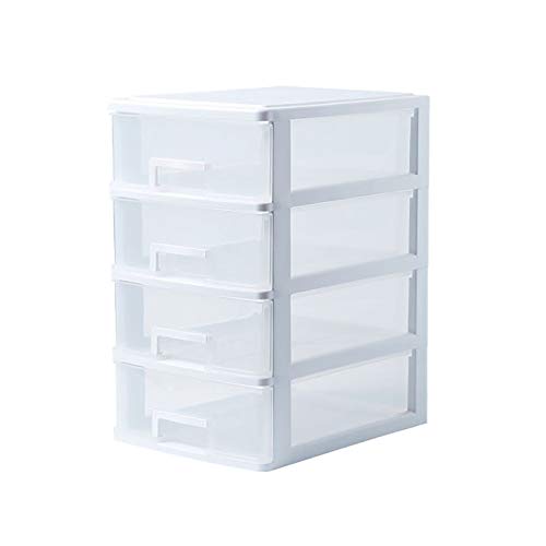 SDVantage Desktop Filing Cabinet - 2/3/4 Layer Drawer, Cosmetic Storage, File Cabinets, for Desktop Office Supplies, Vanity, Kitchen and Home. (4 Layers)