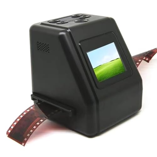 CHANGLKJ Film Scanner, Digital Film Converter, Slide & Film Viewer, 2'' LCD Screen, Adjustable Brightness, Converts 135, 110, 126 & Super 8 Films, Slides, Negatives to Digital JPG Photos
