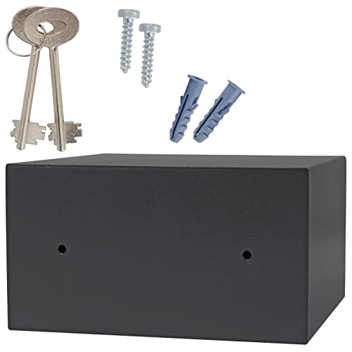 Rottner Furniture Safe Jupiter 2 Steel Double-bitted Lock 2 Keys Anthracite WxHxD 31x17x28 cm Felt Insert incl. Mounting Material
