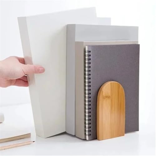 hezhuhe2258 Bookends Book Ends for Shelves, Non-Slip Bookends, Heavy Duty Bookend Support for Books and Movies Book Holder(Large)