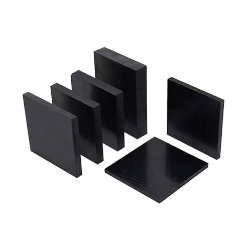 WOFDALY Black ABS Plastic Board 500mm*500mm Durable Rigid Opaque ABS Sheet Styrene Panel for DIY Craft Modelling Mounting Art Projects Workshop Home Industrial Use,500mm*500mm*8mm