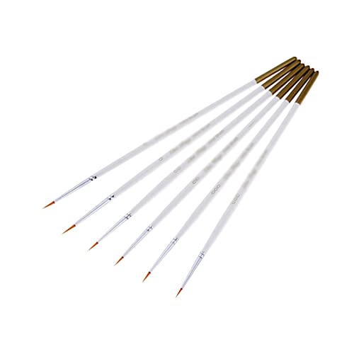 UOHLCX HBJWOV 6PCS Nylon Hair Art Paint Brush Set Multifunctional Painting Brush Art Painting Tool for Beginners Professionals Students