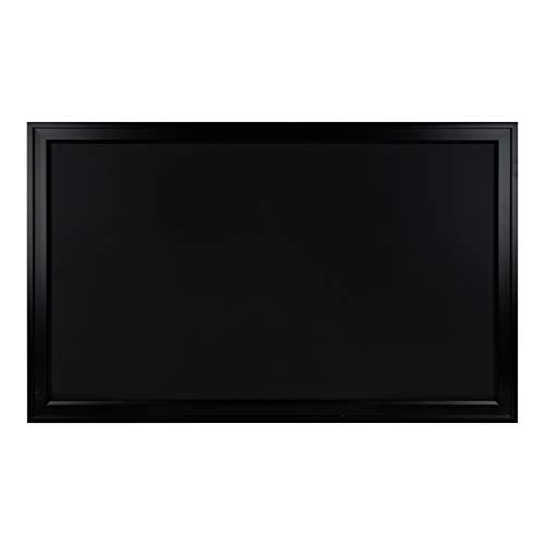 DesignOvation Bosc Transitional Magnetic Chalkboard, 27.5" x 43.5", Black, Sleek and Decorative Chalkboard for Display and Organization