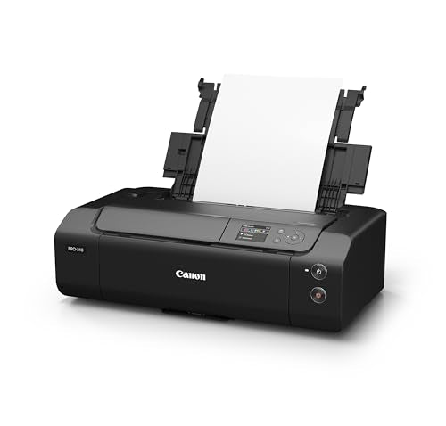 Canon imagePROGRAF PRO-310 Professional 13" Wireless Inkjet Photo Printer, 3" Color LCD, 9 Color Pigment Ink, Black