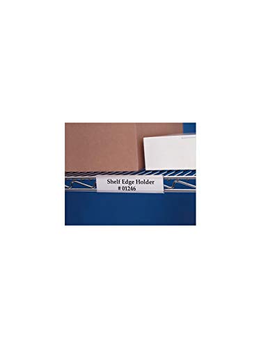 Aigner Wire Rac Plastic Label Holder, 1"X6", pk of 25