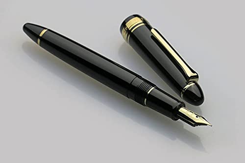 Sailor 11-0570-220 Pro Fit Casual Fountain Pen, Gold Trim, Black, Fine Point