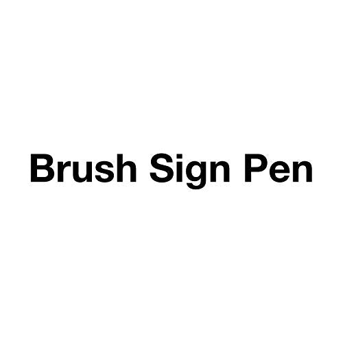 Pentel Arts Sign Pen Touch, Fude Brush Tip, 12 Assorted Colors in Marker Stand (SES15CPC12)