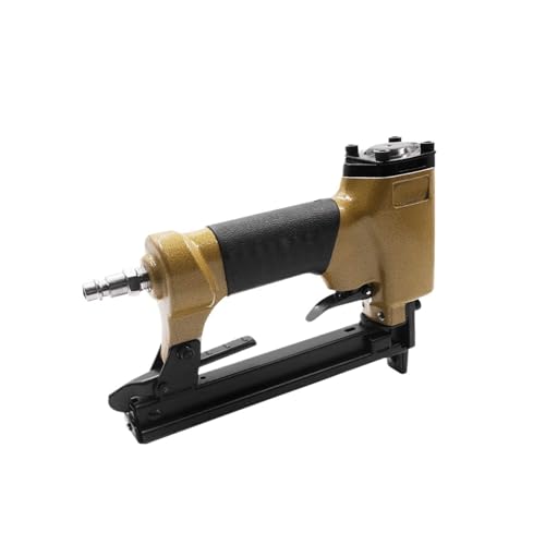 Oil-Free Pneumatic Staple Gun 21GA 8016 Pneumatic Air Stapler Gun Upholstery Stapler Small Nailer for Sofa Professional Woodworking and Furniture Repair Tool
