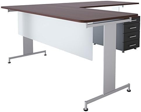 OBEX Table Mounted Modesty Panel Acrylic Desk Privacy Panel & Barrier for Office Cubicle, 24" x 60", Frosted