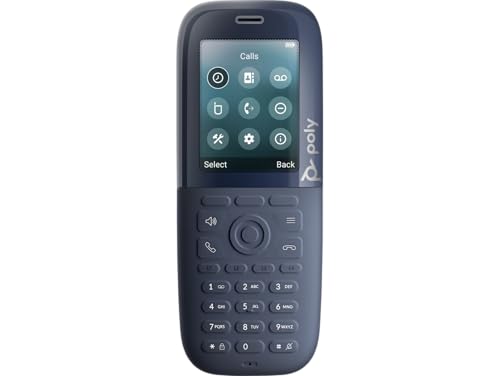 Poly Rove 30 DECT Phone Handset - Cordless Landline Phone - DECT - 2.4" Screen Size - Audio - Headset Port - 18 Hour Battery Talk Time - Black