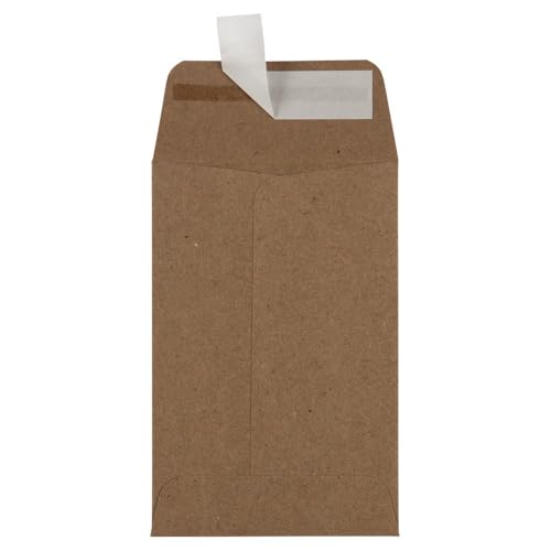 LUXPaper #4 Coin Envelopes | 3'' x 4 1/2'' | Grocery Bag Brown | 70lb. Text | 1,000 Qty