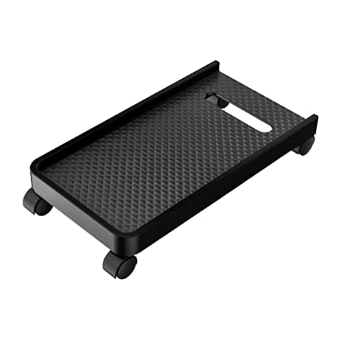 JIQHOHX CPU Holder Computer Tower Stand, CPU Stand, Computer CPU Stand Cart with Protective Sides CPU Holder with 4 Caster Wheels Bracket Computer Stand (A)