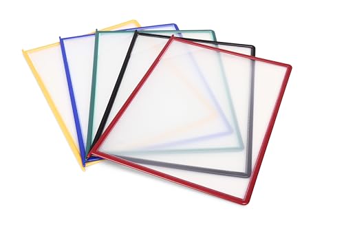 Tarifold Wall Mount Reference System, 10 Easy-Load Pockets, Assorted Colors