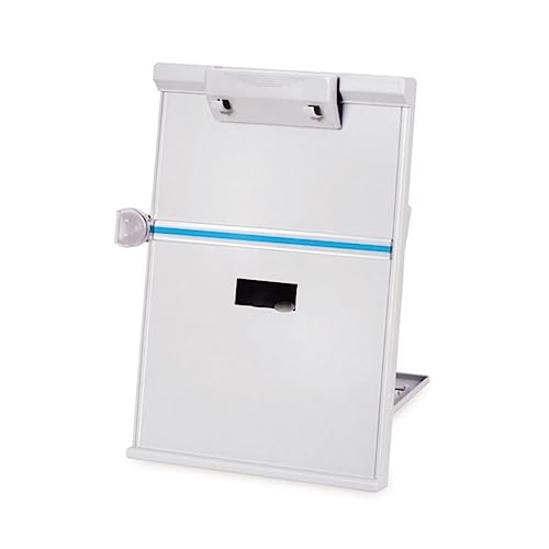 NJJOWRQ Plastic Clip Typing Paper Holder File Adjustable Computer Book Standing Reading Stand Office Supplies