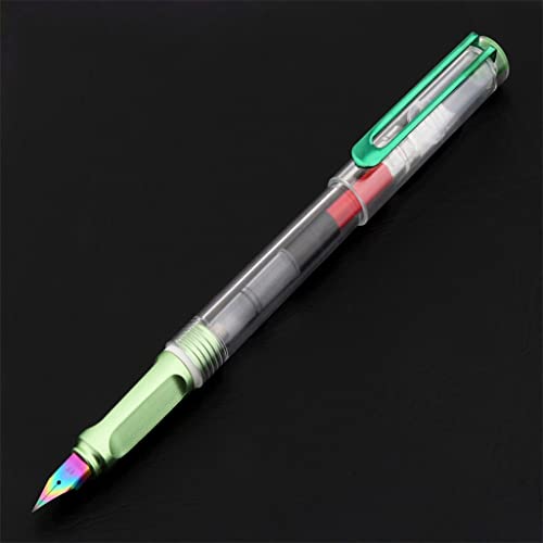 RYLMSM Transparent Color School Supplies Student Office Stationary Colors Nib Fountain Pen Ink