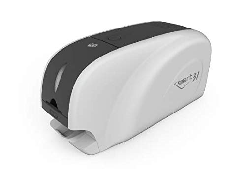 IDP SMART-31 Simplex ID Card Printer EZLoad Bundle with USB Camera, Software & Manuals. Includes a 250-print YMCKO Ribbon, 100 PVC Cards, and a Free Trial of EasyCapture Photo Software