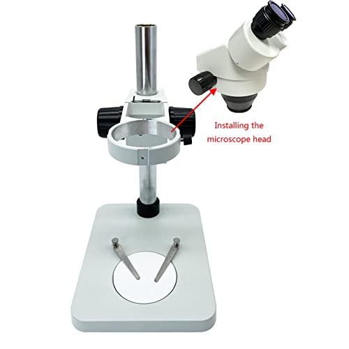 & Stylish Microscope Stand with Adjustable Knob 25 / 32mm Focusing Bracket Microscope Accessories Lightweight Holder Adapter