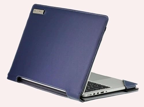 Broonel - Profile Series - Blue Leather Laptop Case Compatible with Dell Precision 3591 15.6" Workstation Laptop
