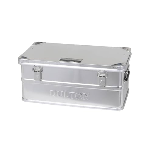 Dulton Aluminum Container, M, Stacking, Storage Box, With Handle, Outdoor, Camping, Portable, Large Capacity, Tool Holder, Height 11.2 inches (28.5 cm), Width 25.2 inches (64 cm), Depth 14.0 inches