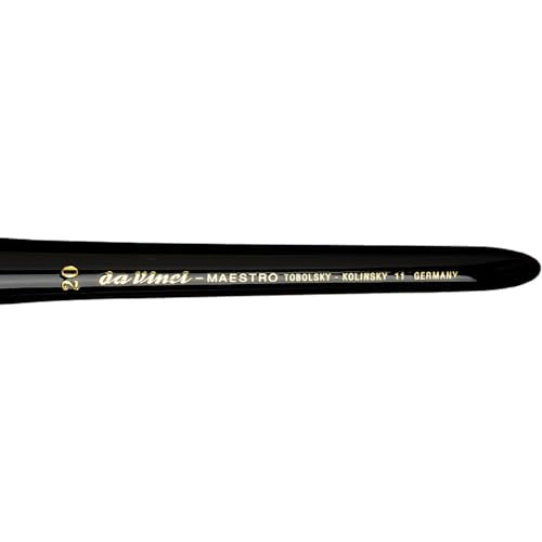 da Vinci Watercolor Series 11 Maestro Paint Brush, Fuller English Round Kolinsky Red Sable, Size 20