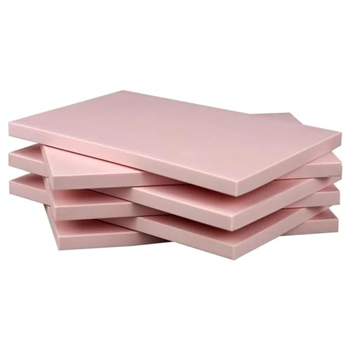 Rubber Linoleum Blocks for Printmaking 6 Pack Rubber Block Stamp Carving Blocks Pink Rubber Carving Linoleum Blocks for Printmaking and More Crafts