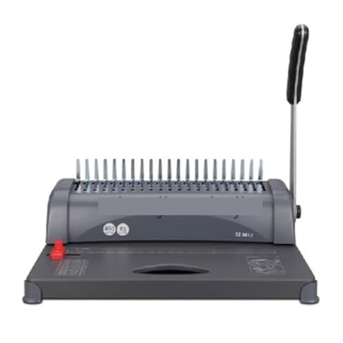 Binding Machines, A4 Paper Comb Type Financial Binding Machine Manual Rubber Ring Clamp Hole Punching Machine 21 Hole Manual Binding Machine 1pc